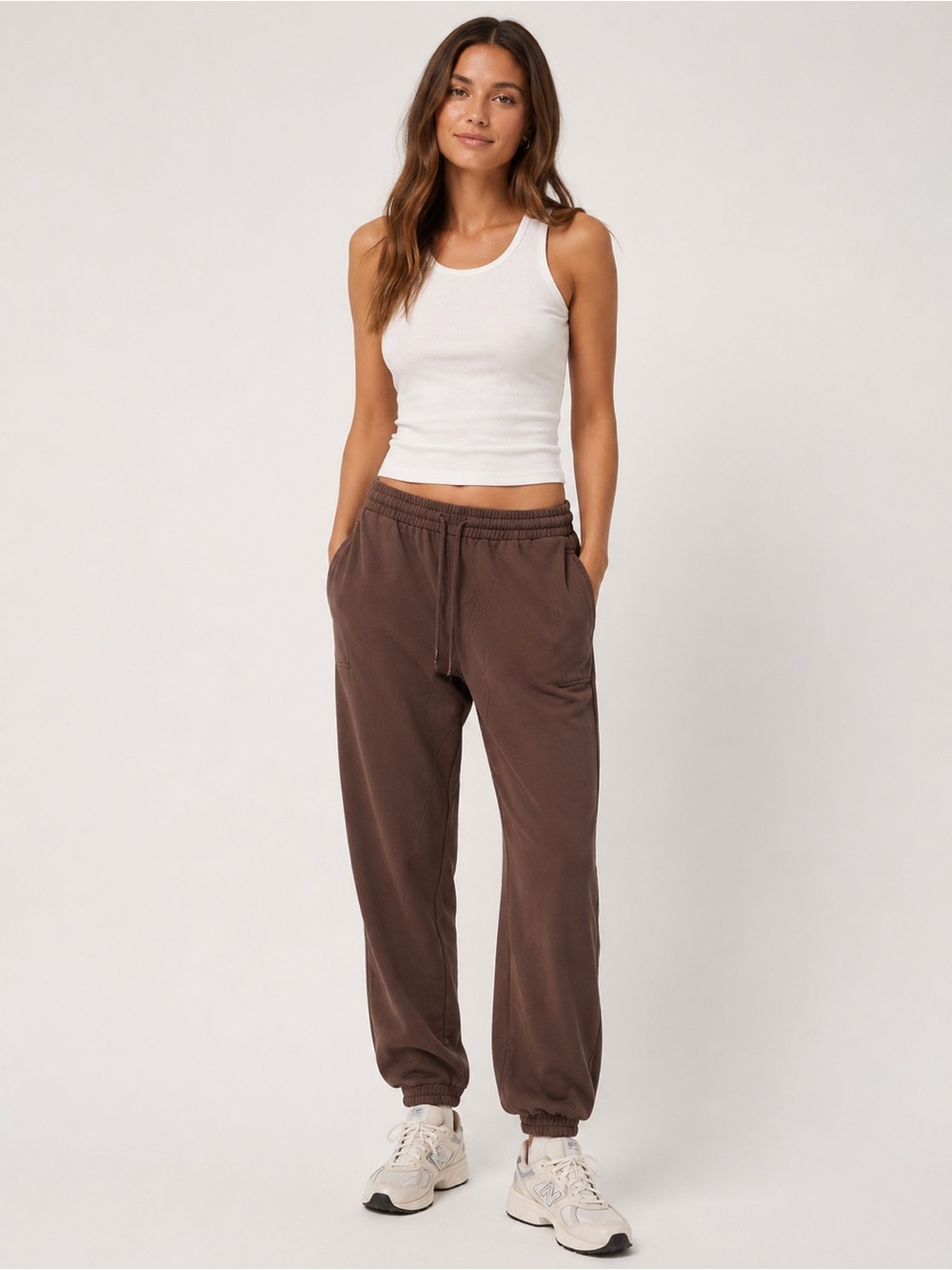 Aerie Jet Setter Brown Jogger Pants
